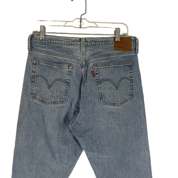 Levi's Vintage Big E Wedgie Women's Size 31 Light Wash Button Fly Cropped Jeans - Picture 5 of 11